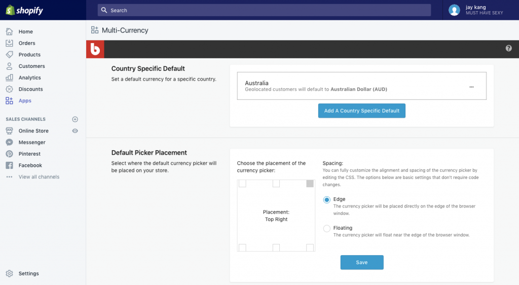 hreflang dan multi currency shopify